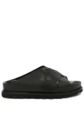 Jil Sander slip-on leather slides - Black