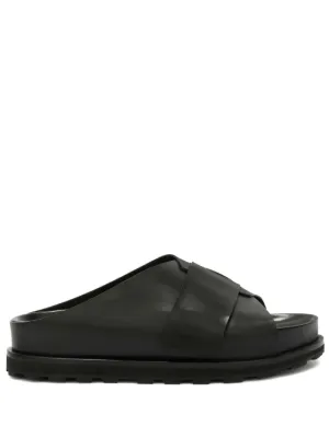 Guidi レザーサンダル | グリーン | FARFETCH JP