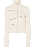 Ferragamo logo-patch track bomber jacket - Neutrals