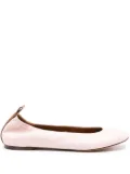 Lanvin slip-on leather ballerina shoes - Pink