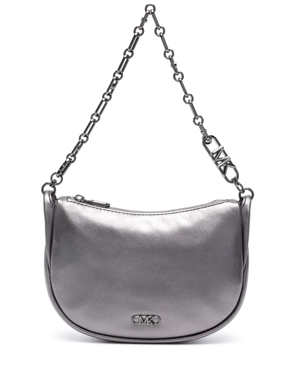 Michael Kors Kendall leren schoudertas Zilver