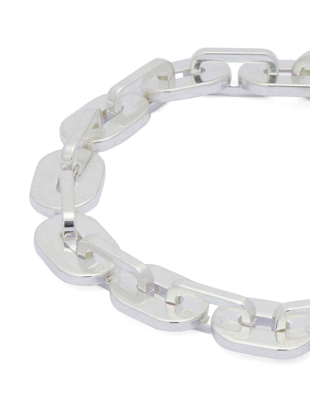 Shop Jil Sander Chain-link Bracelet In Silver