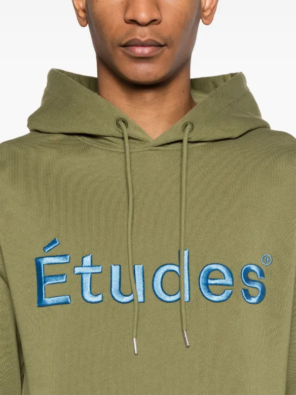 【関税込み】Etudes ブラック Etudes フーディ Etudes ロゴパーカー M