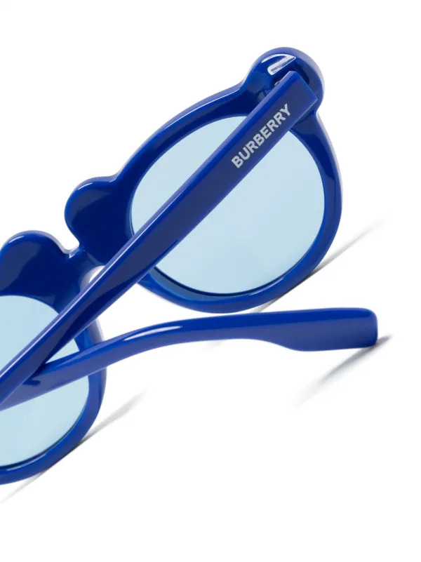 Burberry Kids Teddy Bear frame logo engraved Sunglasses Blue FARFETCH IE