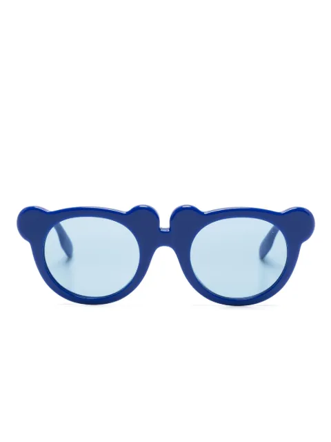 Burberry Kids Teddy Bear-frame logo-engraved sunglasses