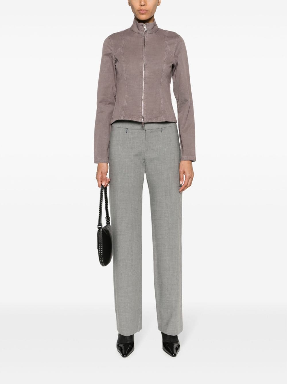 Shop Paloma Wool Baozi Straight-leg Trousers In Grey