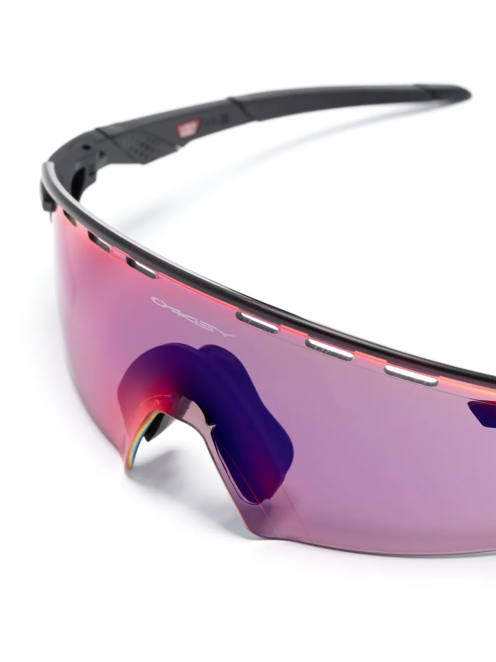 Oakley Encoder Strike Vented Mirrored Sunglasses In Black