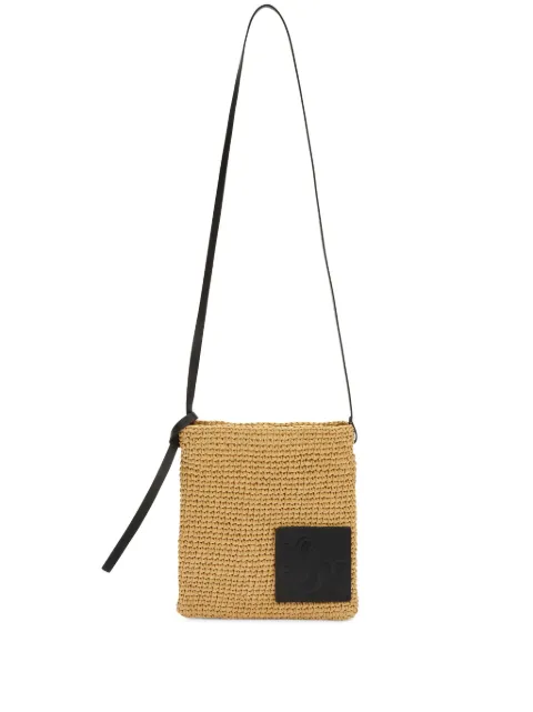 Jil Sander interwoven raffia crossbody bag