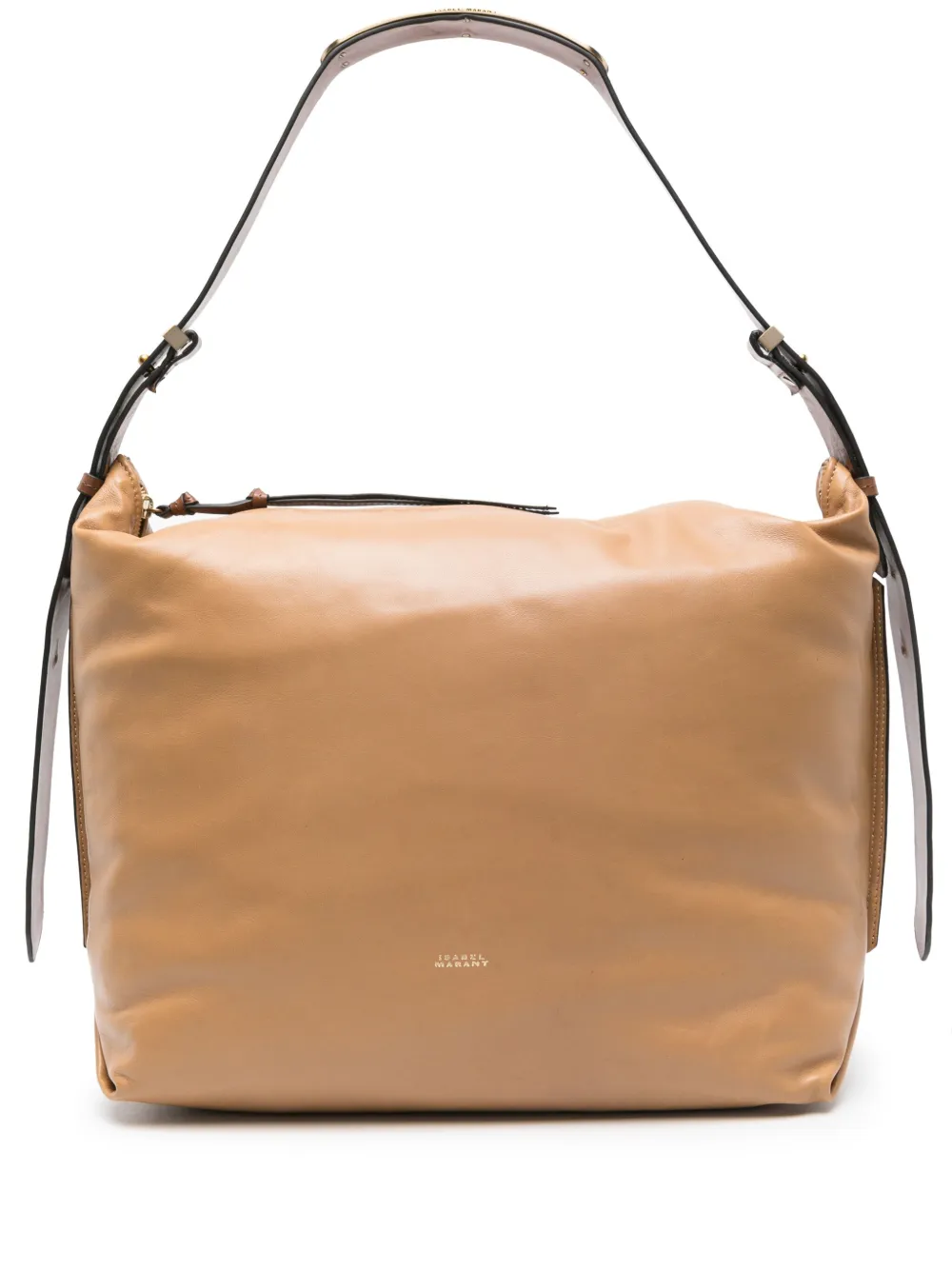 ISABEL MARANT large Leyden leather shoulder bag - Nude