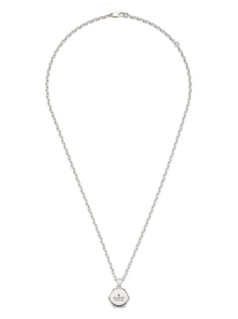Gucci sterling silver Trademark pendant necklace