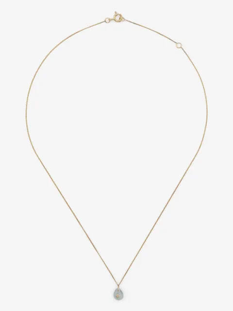 Pascale Monvoisin collar Orso en oro amarillo de 9kt con diamantes y aguamarina