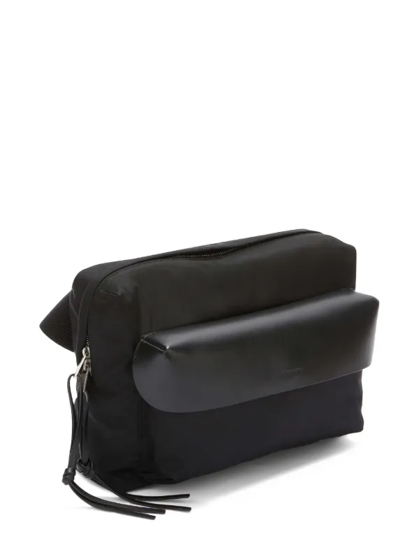 バッグ JIL SANDER NAVY Leather messenger Bag Jil Sander Lid Messenger Bag | Black | FARFETCH