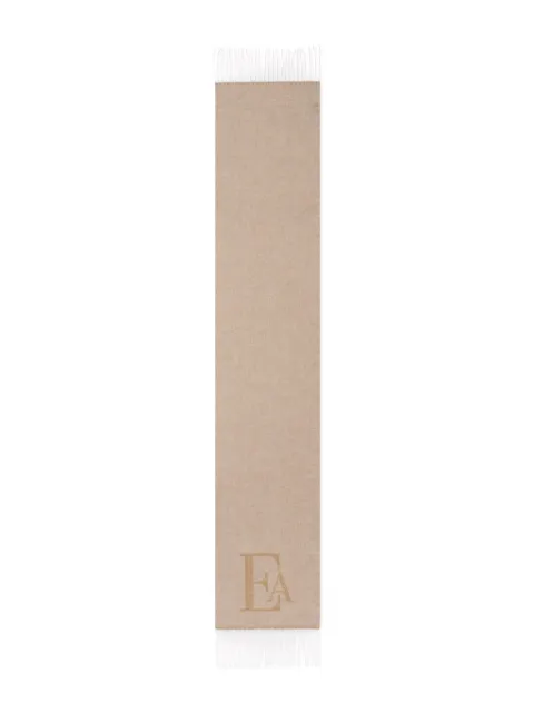 Emporio Armani Kids intarsia-knit wool scarf 
