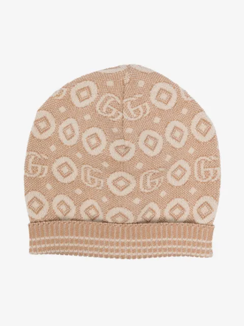 Gucci Kids Beanie aus GG-Jacquard