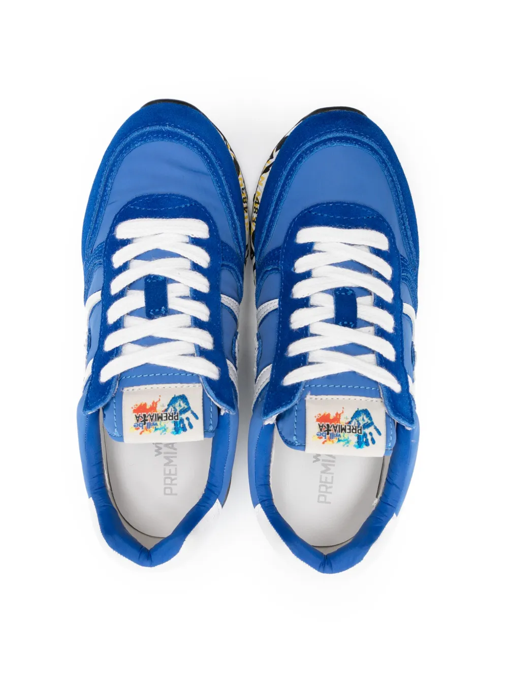 Premiata Kids Sneakers met logopatch Blauw
