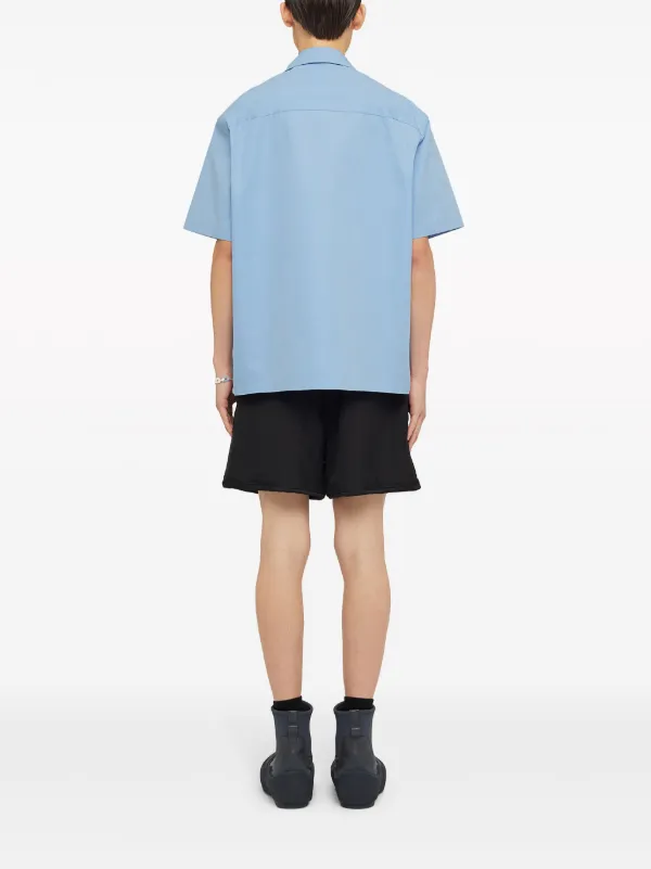 Jil Sander short-sleeve Cotton Shirt | Blue | FARFETCH ID