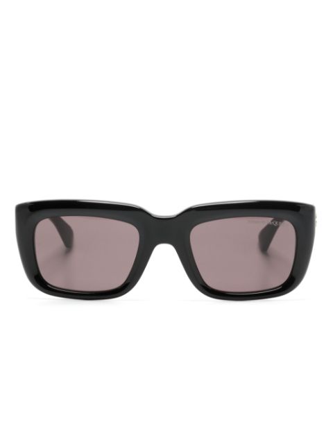 Alexander McQueen Eyewear Floating Skull rectangle-frame sunglasses Men