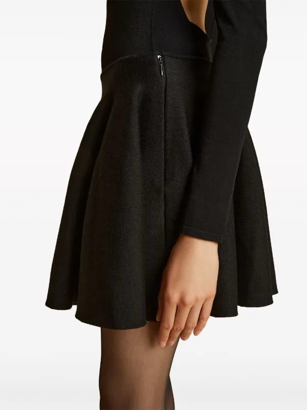 KHAITE The Ulli Knitted Miniskirt | Black | FARFETCH
