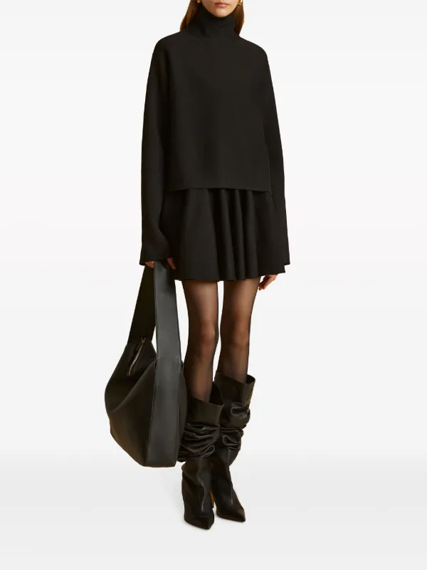 KHAITE The Ulli Knitted Miniskirt | Black | FARFETCH