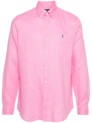 【美品】POLO ラルフローレン リネンシャツ ピンク 即完売！！大人気！！ POLO RALPH LAUREN - 23000円 RALPH LAURENポロラルフローレン