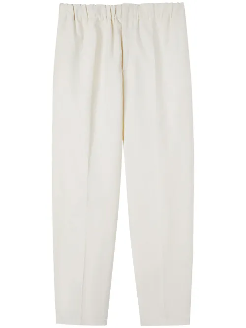 Pantalon en coton à taille élastiquée - Jil Sander - Modalova