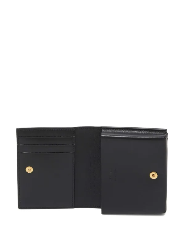 Jil Sander logo-stamp Leather Card Holder | Black | FARFETCH SG