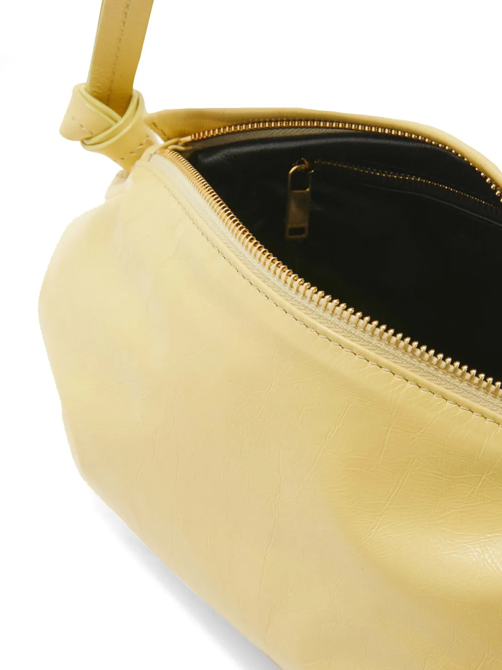 Jil Sander Leren crossbodytas Geel