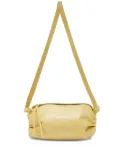 Jil Sander small logo-lettering leather crossbody bag - Yellow