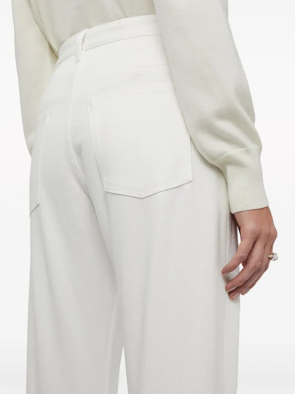 Jil Sander クロップド ストレートジーンズ | ホワイト | FARFETCH JP