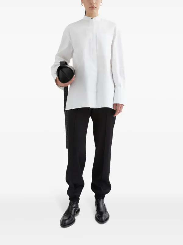 Jil Sander センタープレス パンツ | ブラック | FARFETCH JP