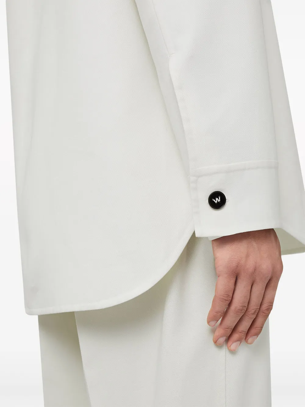 Shop Jil Sander Long-sleeve Shirt Jacket In White