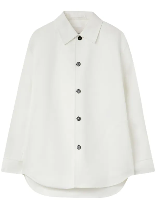 Jil Sander シャツジャケット | ホワイト | FARFETCH JP