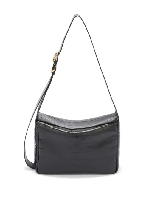 Sac à bandoulière en cuir à effet peau de crocodile - Jil Sander - Modalova