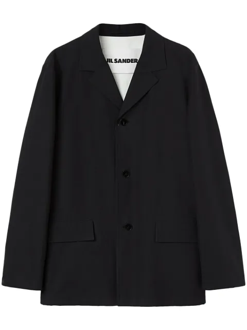 Jil Sander deconstructed cotton shirt jacket