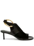 Jil Sander open-toe leather sandals - Black