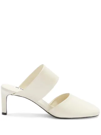 直営店☆JIL SANDER☆オシャレ度UP♪レザー ヒール ミュール JIL SANDER JILSANDER ジルサンダー サンダル シューズ