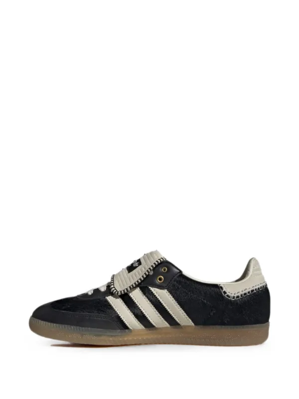 Adidas x Wales Bonner Samba Pony Tonal Leather Sneakers | Black