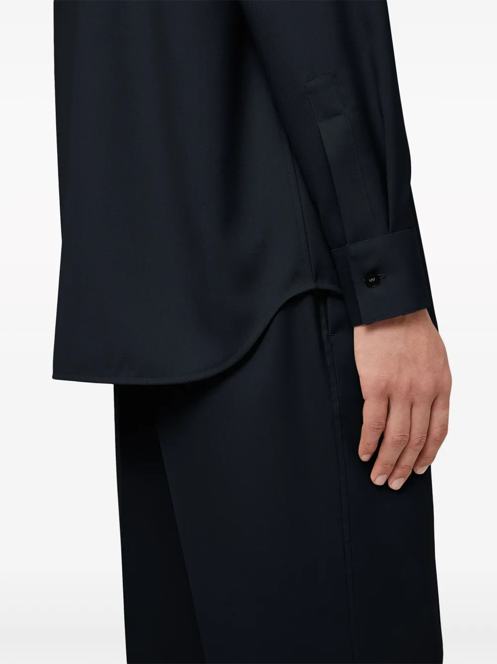 Jil Sander Wollen overhemd Blauw