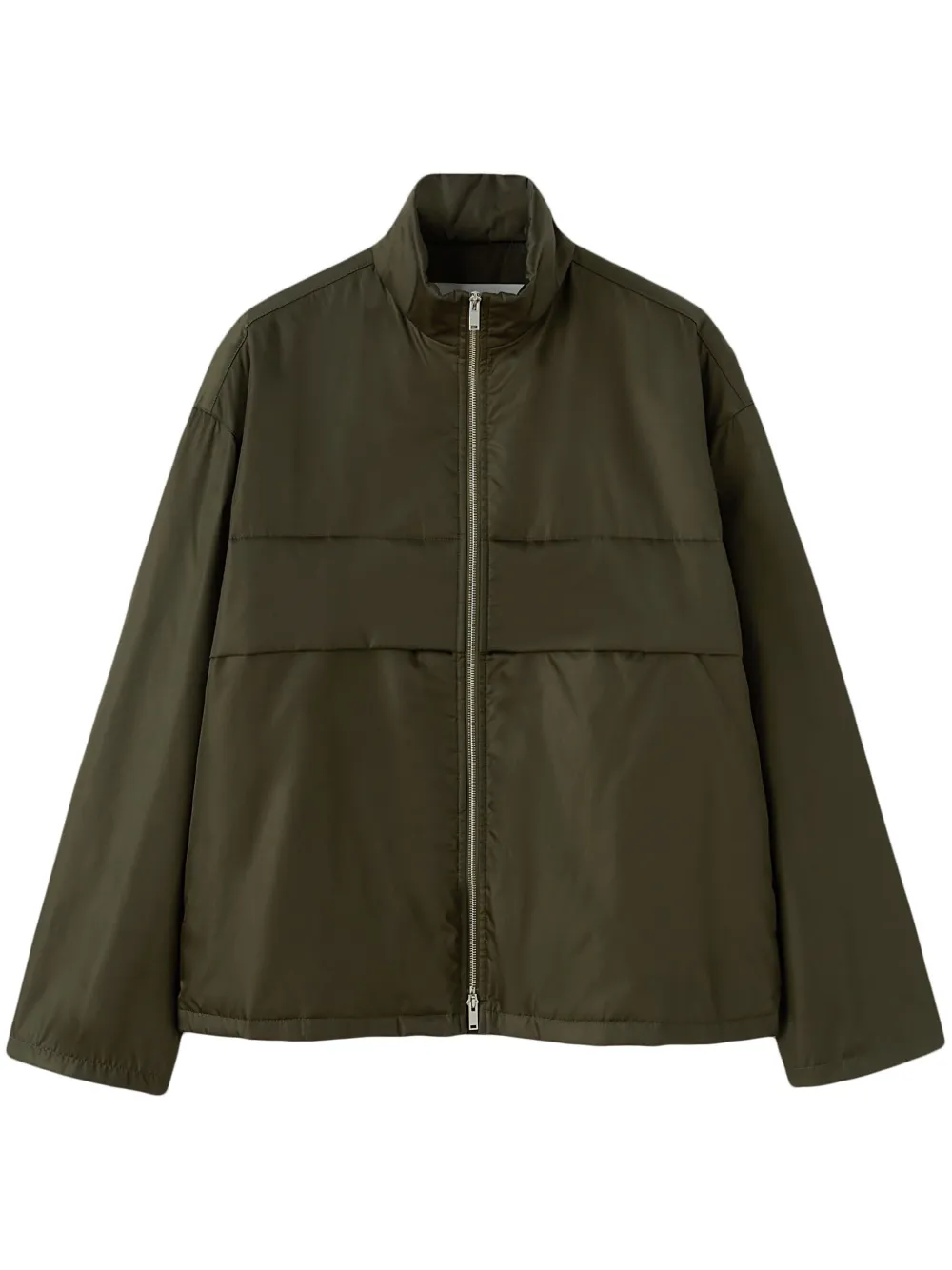 Jil Sander Funnel-neck Padded Jacket In Green