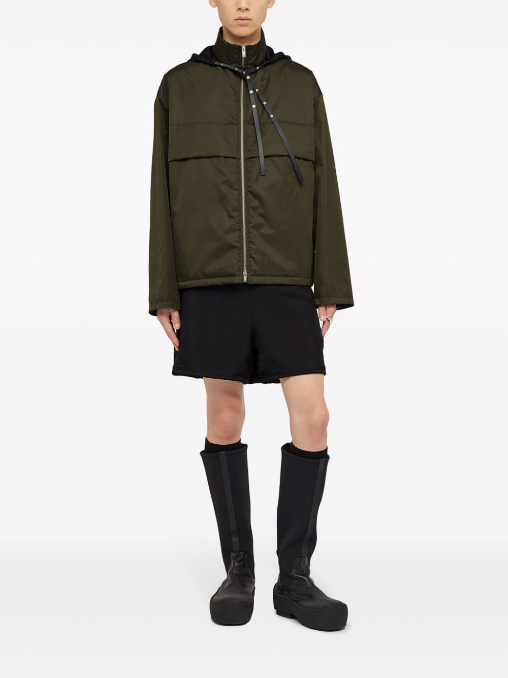 Jil Sander Jack met trechterhals - Groen