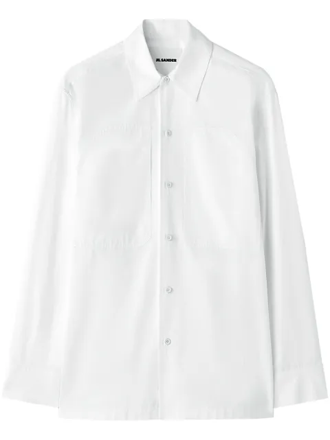 Jil Sander camisa con bolsillos de parche