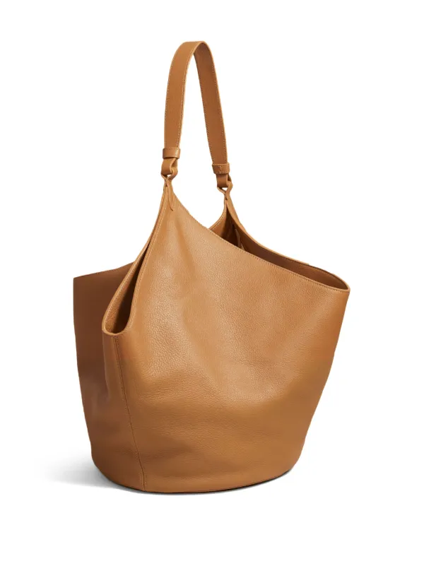 KHAITE The Lotus レザーバッグ M | ブラウン | FARFETCH JP