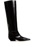 KHAITE The Marfa knee-high leather boots - Black