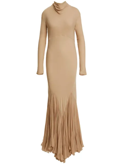 KHAITE vestido largo de seda Metin