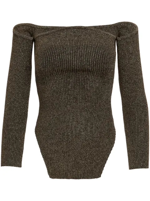 KHAITE The Maria off-shoulder jumper