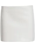 KHAITE The Jett leather miniskirt - Neutrals