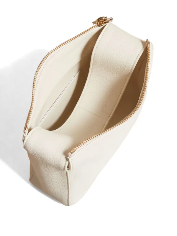 Cream leather hotsell tote bag