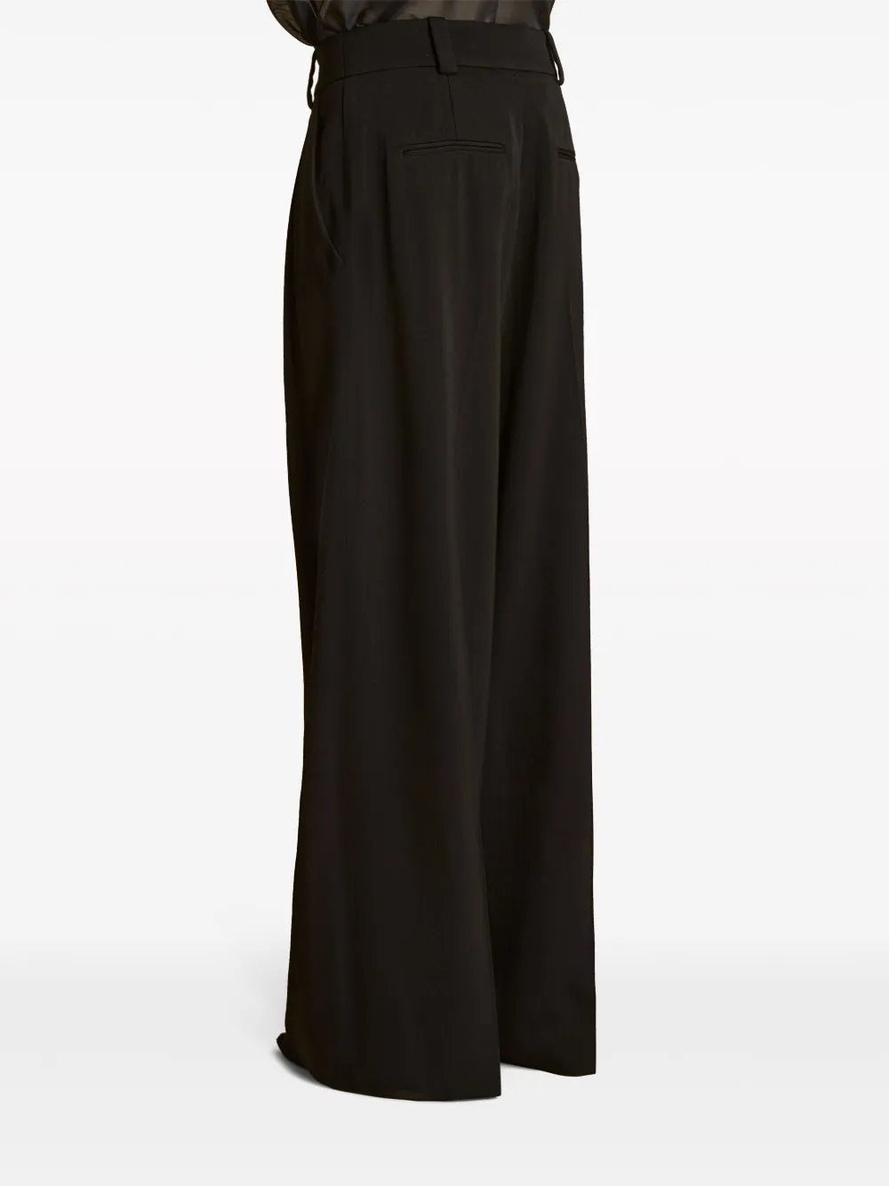 KHAITE SIMONE PLEATED WIDE-LEG TROUSERS