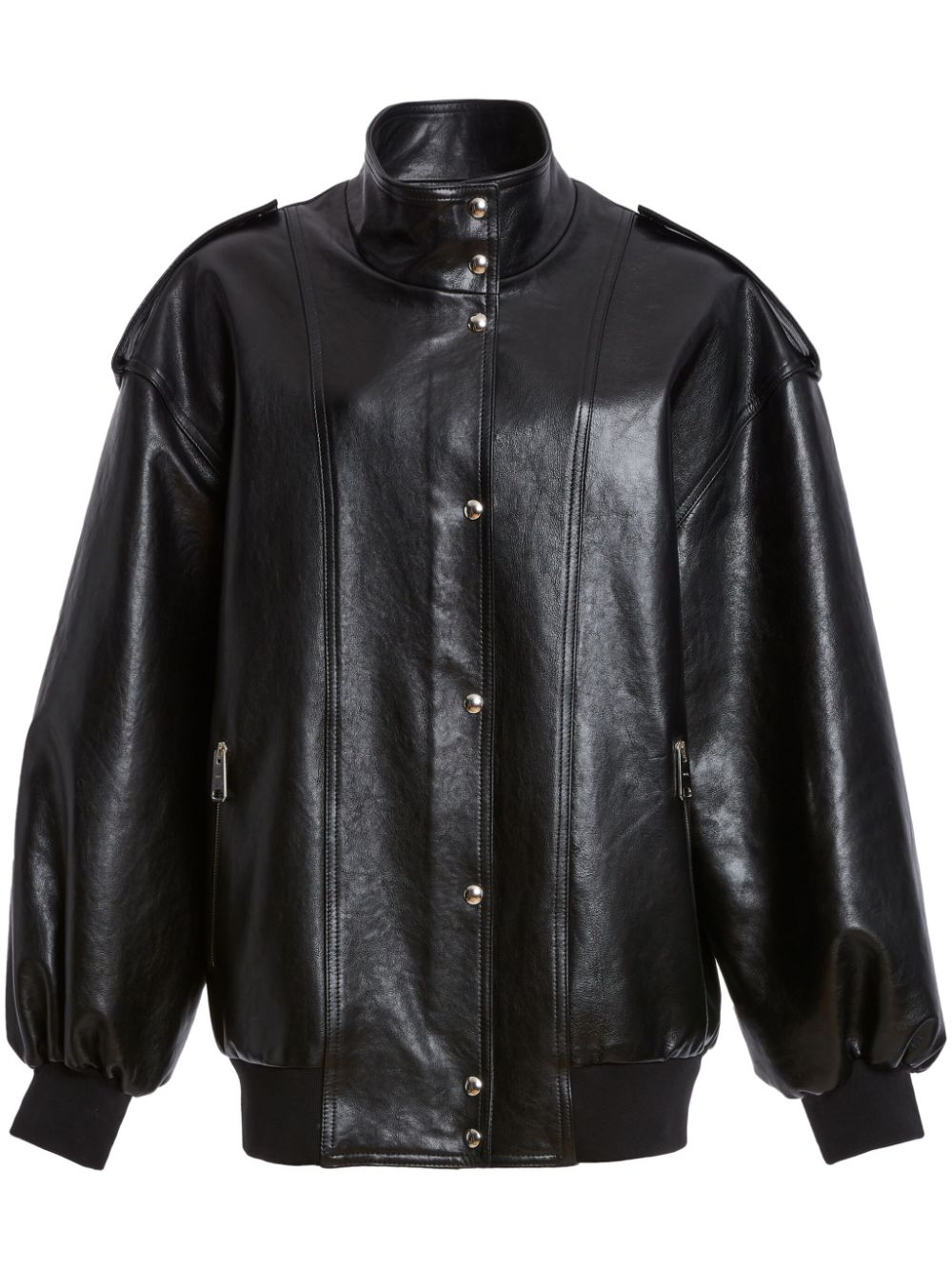 Image 1 of KHAITE The Farris leather jacket