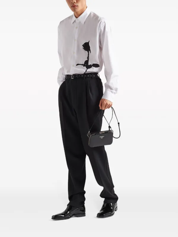 小物 PRADA 3,5/80 cm Prada Borsa a Tracolla Brique Piccola | Nero | FARFETCH IT